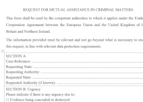 Forms for the Mutual legal assistance available on the EJN website